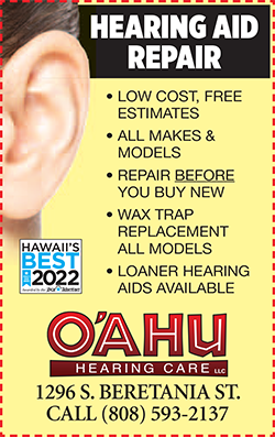 Hearing Aid Repair ad - all makes and models